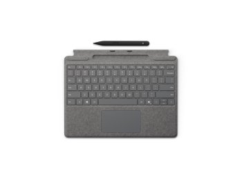 Microsoft Surface Pro Keyboard with Slim Pen for Business QWERTZ Niemiecki Microsoft Cover port Platyna