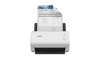 Skaner dokumentowy Brother ADS-4100 z dupleksem i ADF do 35 str./min | Skanowanie dwustronne | Automatycznie. Podajnik na 60 arkuszy | Port USB 3.0 | Złącze USB 2.0