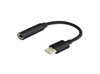 Adapter SAVIO AK-35/B (Gniazdo typ C - Jack stereo 3,5 mm ; 0,12m; kolor czarny)