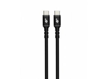 Kabel USB C - USB C 1m. silikonowy czarny
