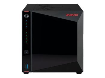 Asustor AS5404T serwer danych NAS Intel® Celeron® N5105 4 GB DDR4 0 TB ADM Czarny