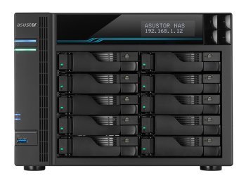 Asustor Lockerstor 10 AS6510T NAS Tower Intel Atom® C3538 8 GB DDR4 0 TB ADM Czarny