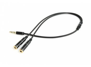 Adapter audio mikrofon 3.5mm minijack, 4PIN, 0.2m