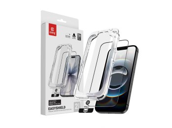 EasyShield 2-Pack - Szkło hartowane z aplikatorem iPhone 17e / 16e / 14 / 13 / 13 Pro (2 sztuki)