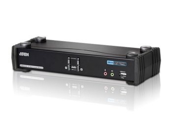 Przełącznik USB DVI Dual Link / CH7.1 Audio KVMP CS1782A
