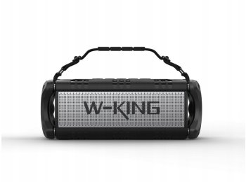 Głośnik bezprzewodowy Bluetooth W-KING D8 czarno -srebrny