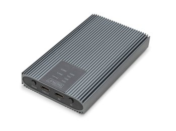 Obudowa/Stacja klonująca USB 3.1 Typ C na dyski SSD M.2 NVMe 20 Gbps aluminiowa, beznarzędziowa