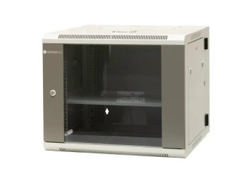 EmiterNet Szafa wisząca dzielona 19" 9U, drzwi blacha/szkło, 600×550×500mm szer./gł./wys.