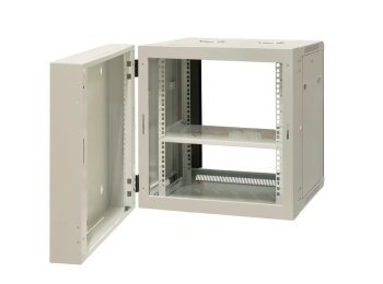 EmiterNet Szafa wisząca dzielona 19" 12U, drzwi blacha/szkło, 600×550×635mm szer./gł./wys.