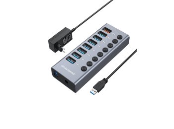 GRAUGEAR G-HUB71-A huby i koncentratory USB 3.2 Gen 1 (3.1 Gen 1) Type-A 5000 Mbit/s