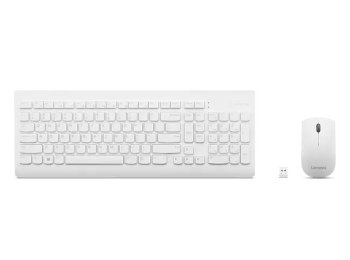 Lenovo | Bezprzewodowa klawiatura i mysz Combo | 510 | Biały | Kombinacja klawiatury i myszy | Łączność bezprzewodowa 2,4 GHz przez Nano USB | Baterie w zestawie | Angielski | Biały