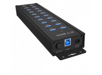 Hub IB-HUB1720-U3 20 port HUB, 96 WATT PSU, 18 x USB-A Port,2 x USB port do ładowania