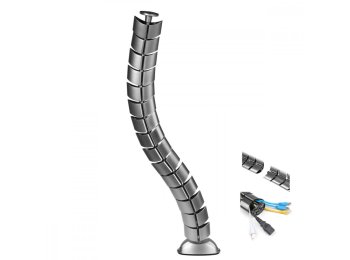 Organizator maskownica kabli do biurka MC-768 S srebrna