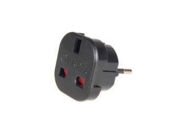 Przejściówka adapter EU na UK MCE72 Czarna