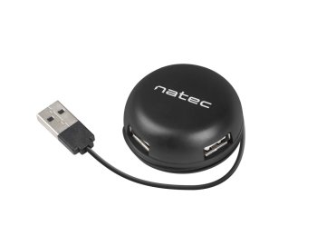 Hub USB 4 porty Bumblebee USB 2.0 czarny