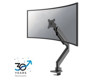 Uchwyt biurkowy do monitora Neomounts NM-D775BLACKPLUS 10-49" - sprężyna gazowa - Topfix - ogranicznik 180°