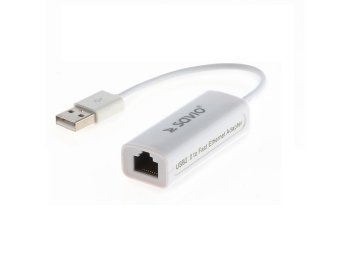 Adapter USB LAN 2.0 - Fast Ethernet (RJ45), blister, CL-24