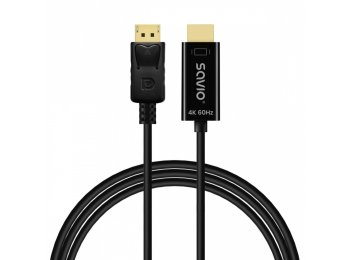 Kabel Display Port do HDMI CL-189 4K 60Hz, 1,5m