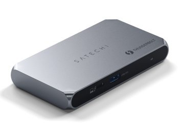 Satechi Thunderbolt 4 Slim Hub Pro - hub USB-C (port DC 20V, USB 3.2 Gen 2 Data Port, 3x port Thunderbolt 4) (space gray)