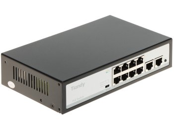 SWITCH POE TC-P3S010 SPEC:F/0820/AT/90 8-PORTOWY + 2X UPLINK TIANDY