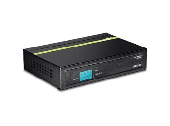 TRENDnet Switch 6-Port 10/100Mbps PoE+ 60W Metall