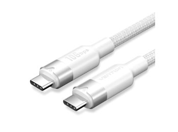 Kabel USB-C do USB-C Vention USB 3.2 5A 10Gbps 1m biały
