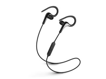 Słuchawki bezprzewodowe, z mikrofonem, ze słuchawkami SAVIO WE-03 (dokanałowe, sportowe; bezprzewodowe, Bluetooth; z wbudowanym mikrofonem; kolor czarny