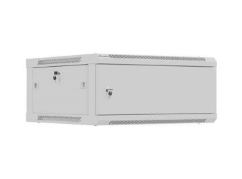 SZAFA INSTALACYJNA RACK WISZĄCA 19" 4U 600X600 SZARA DRZWI METALOWE LANBERG (FLAT PACK)