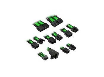 Kolink Core Pro Braided Cable Extension Kit 12V-2x6 Type 2 - Venom Green