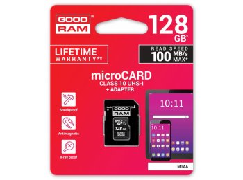 Karta pamięci microSDHC 128GB CL10 UHS I + adapter