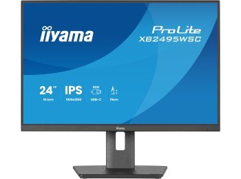 iiyama ProLite XB2495WSC-B1 monitor komputerowy 61,2 cm (24.1") 1920 x 1200 px WUXGA LED Czarny