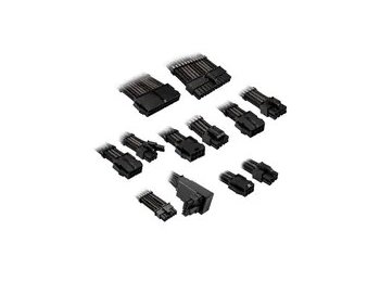 Kolink Core Pro Braided Cable Extension Kit 12V-2x6 Type 2 - Jet Black/Gunmetal Grey