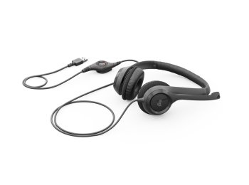 Zestaw słuchawkowy Logitech H390 Przewodowa Opaska na głowę Biuro/centrum telefoniczne USB Typu-A Czarny