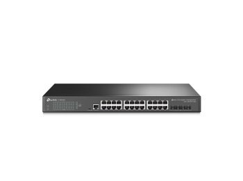 TP-Link JetStream TL-SG3428X przełącznik sieciowy Zarządzany L2+/L3 Gigabit Ethernet (10/100/1000) 1U Czarny