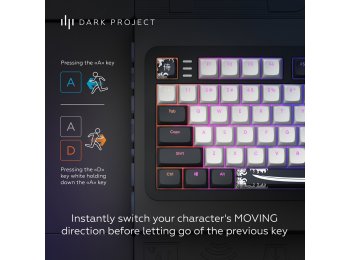 Klawiatura Dark Project ALU Bushido RGB G3MS Moonstone
