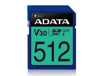 ADATA Premier Pro SDXC 512 GB Class 10 UHS-I/U3 V30