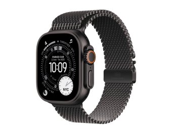 Watch Ultra 3 GPS + Cellular, koperta 49 mm z tytanu w kolorze czarnym, bransoleta mediolańska z tytanu w kolorze czarnym - rozmiar S