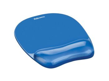 Podkładka pod mysz i nadgarstek FELLOWES Crystal niebieska 9114120