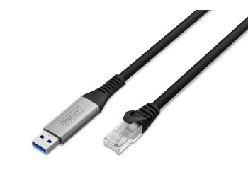 Digitus Kabel USB-A - RJ45 Ethernet, 1 Gbit/s, 10 m