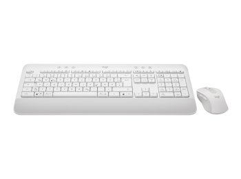 Logitech Signature MK650 Combo For Business klawiatura Dołączona myszka Biuro Bluetooth QWERTZ Niemiecki Biały