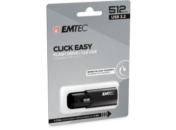 Emtec B110 Click Easy 3.2 pamięć USB 512 GB USB Typu-A 3.2 Gen 2 (3.1 Gen 2) Czarny
