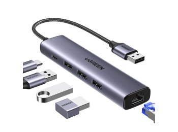 Ugreen 60554 stacja dokująca Przewodowa USB 3.2 Gen 1 (3.1 Gen 1) Type-C Szary