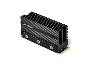 CLR-M2XL Chłodnica aluminiowa pasywna do dysku M.2 SSD, ALU korpus, silikonowe podkładki termiczne, wysokość 36mm