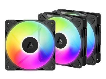 ARCTIC Freezer P12 Pro Reverse A-RGB - 3 Pack Obudowa komputera Wentylator 12 cm Czarny 3 szt.