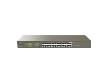 Tenda TEG1124P-24-250W łącza sieciowe Nie zarządzany Gigabit Ethernet (10/100/1000) Obsługa PoE