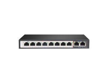 Extralink Switch PoE PERSES 8x Gigabit PoE/PoE+, 2x RJ45 Uplink Gigabit, 96W