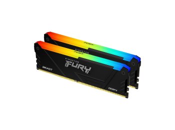 KINGSTON DDR4 32GB 3200MT/s CL16 DIMM (Kit of 2) 1Gx8 FURY Beast RGB