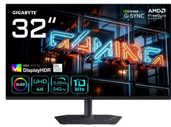 MONITOR GIGABYTE QD-OLED 31,5" MO32U24 240Hz