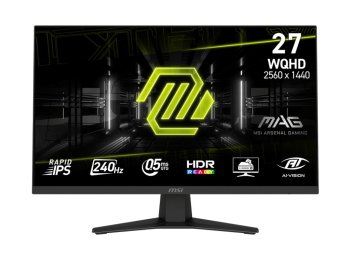 MSI MAG 274QFDE X24 monitor komputerowy 68,6 cm (27") 2560 x 1440 px Wide Quad HD LCD Czarny