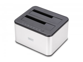 Stacja dokująca USB 3.0 Super Speed do 2x SSD/HDD 2.5/3.5" SATA III max.2x20TB z funkcją klonowania